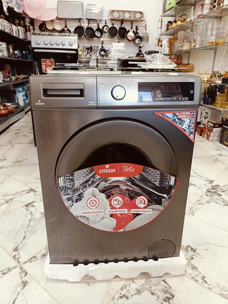 غسالة اوتوماتيك 10.5كرستور لون رمادي